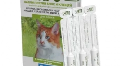 Csepp a cours rudak - komplex védelme a macska az ektoparaziták