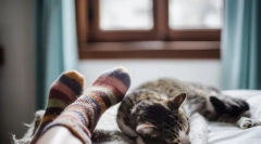 Miért alszik a macska a lábakon?